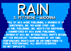 EQA

PE-TTIBONE- MADONNA

PDT FOE BROADCAST 'lzllANSH
PERFOEHMBEIBHTS MUST EExOETAIrEDVPIIIJII TO
PLILB'PEIIFOIIHMBE. ALLl RBHTS RESERVED.

DO MT MLBATE.