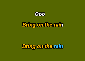 000

811119 on the rain

Bring on the rain