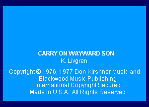 CARRY 0N WJWWARD SON

K legren

Copyright91976, 1977 Don Knshner Music and

Blackwood Musuc Publishing
International Copyr...

IronOcr License Exception.  To deploy IronOcr please apply a commercial license key or free 30 day deployment trial key at  http://ironsoftware.com/csharp/ocr/licensing/.  Keys may be applied by setting IronOcr.License.LicenseKey at any point in your application before IronOCR is used.