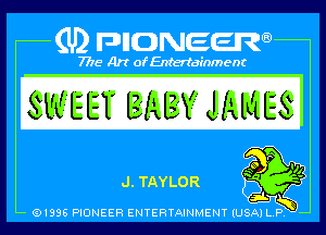 dLTAYLOR
91995 PIONEER ENTERTAINMENTIUSA P