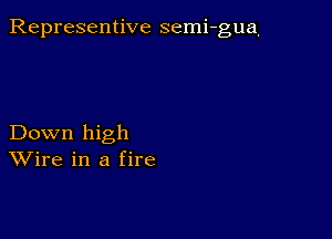 Representive semi-gua,

Down high
Wire in a fire