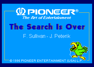 (U) FDIIDNEEW

7715- A)? ofEntertainment

F, Sullivan - JV Peterik

91998 HONEER ENTERTAINMENT IUSA) L P,