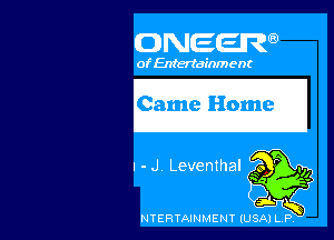 ONEEIR

of Entertain) ent

l- J Levemhal

NTERTAINMENT (USA) LP, '7