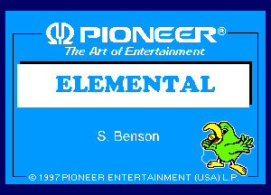 (U) PIGJNEEW

7715 Art ofEnfertafnment

ELEMENTAIL

Q-

91897PIDNEEH ENTERTAINMENT (USA P Q