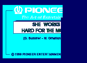 (D. summer - M. Winn

1998 PIUNE ER EN FERTMNN EN