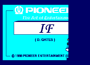 Q1353 PIONEER ENTERTAIHHEN I I