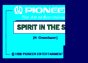 SPiRIT IN THE 

(N. Gmanbaum)

Q1SE PIDNEEH EN FER TMNMENT