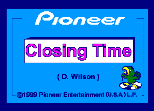 pioneer

Glosing Time
3.
mos

g