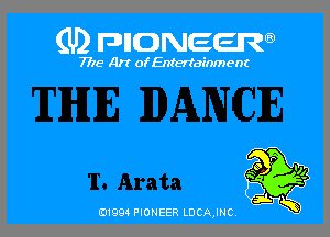 (U) FDIIDNEEW

7715- A)? ofEntertainment

0199 PIONEER LDCAJNC