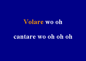 Volare WO 0h

cantare wo 011 011 011