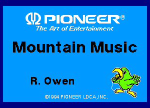 (U) FDIIDNEEW

7715- A)? ofEntertainment

0199 PIONEER LDCAJNC