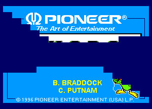 (U) pncweenw

7775 Art of Entertainment

B. BRADDOCK ?
c. PUTNAM its

(91398 PIONEER ENTERTAINMENT (USA) L.P.