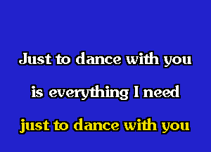 'Cause I'm happy

just to dance with you