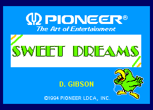 (U) PIGJNEEW

7715 Art ofEnfertafnment

QWIEEU LDLQMMQ

01994 PIONEER DOA, (HE