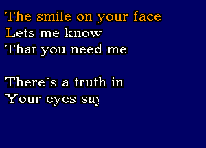 The smile on your face
Lets me know
That you need me

There's a truth in
Your eyes 361)