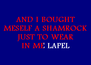 '. LAPEL