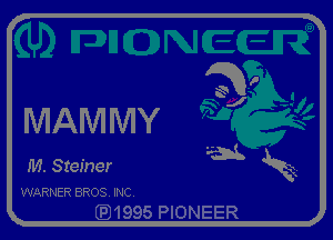 IVIAIVI IVIY

M. Steiner
WARNER BROS. INC.