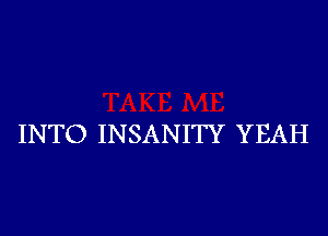 INTO INSANITY YEAH