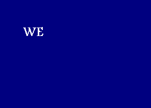 WE