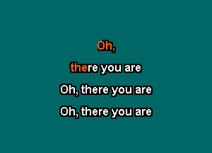 Oh,
there you are

Oh, there you are

Oh, there you are