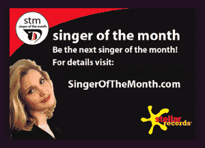 singer of the month

Be the next singer of the month!
For details visit

SingerOfTheMonth.com