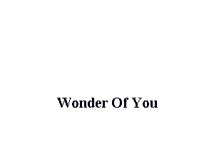 Wonder 01 You
