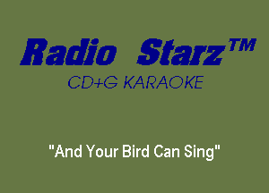 And Your Bird Can Sing