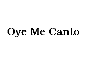 Oye Me Canto