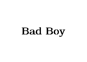 Bad Boy