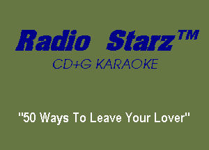 50 Ways To Leave Your Lover