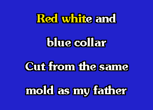 Red white and
blue collar

Cut from the same

mold as my faiher