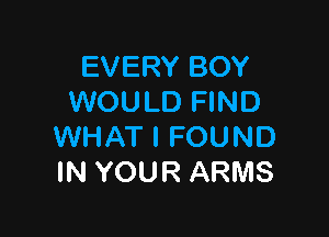 IRERYBOY
NOUU)HND

UW WWFOUND
INYOURARMS