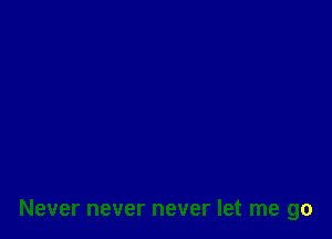 Never never never let me go