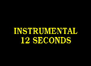 INSTRUMENTAL

12 SECONDS
