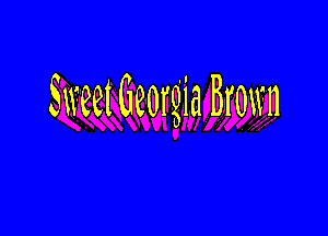 Sweet Georgia Brown