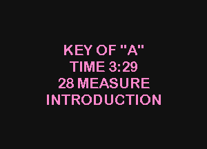 KEY OF A
TIME 3229

28 MEASURE
INTRODUCTION