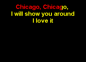 Chicago, Chicago,
I will show you around
I love it