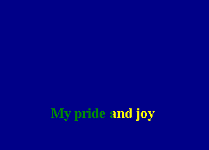 My pride and joy