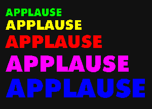 APPLAUSE
APIPILAUSIE