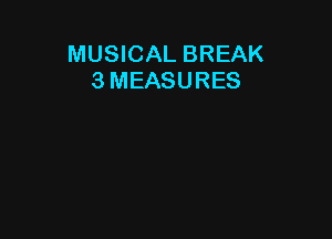 MUSICAL BREAK
3 MEASURES