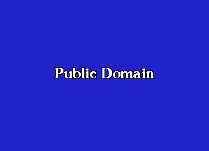 Public Domain