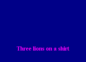 Three lions on a shirt