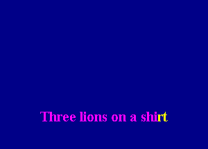 Three lions on a shirt