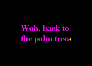 VVoh, back to

the palm trees