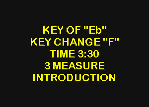 KEYOFEU'
KEYCHANGEP'

NME33O
3MEASURE
INTRODUCHON