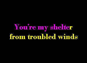 You're my shelter
from troubled Winds