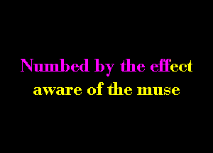 Numbed by the eHect

aware of the muse