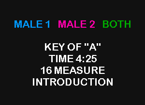 KEYOFA

WME425
16MEASURE
INTRODUCHON