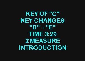 KEYOFC
KEYCHANGES
IIDII - IIEII

NME329
2MEASURE
INTRODUCHON