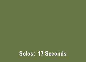 Solosz 17 Seconds